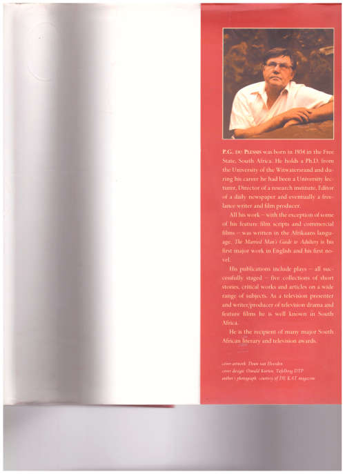 THE MARRIED MAN`S GUIDE TO ADULTERY by P.G. DU PLESSIS *SIGNED*
