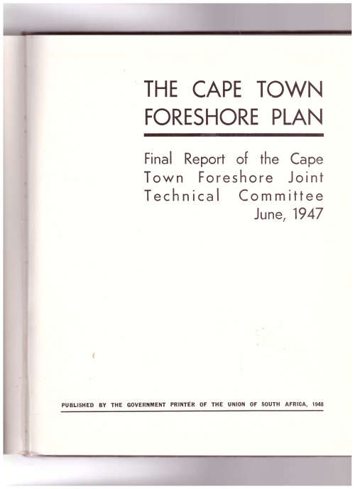 THE CAPE TOWN FORESHORE PLAN
