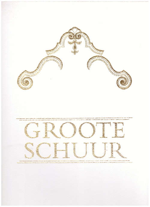 GROOTE SCHUUR  WONING VAN SUID-AFRIKA SE EERSTE MINISTER *GETEKEN* PLUS PROGRAM AMASADEUR IN ITALIE