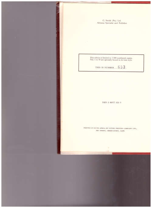 THE COMPLETE STORY OF THE TRANSVAAL, LIMITED COPIES