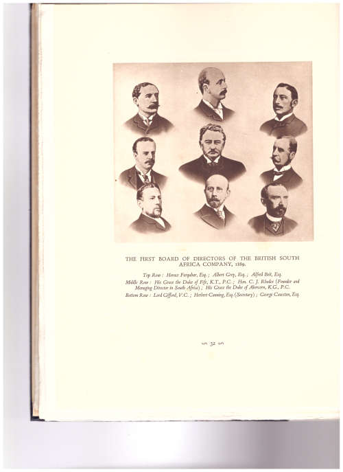 THE BRITISH SOUTH AFRICA COMPANY 1889-1939