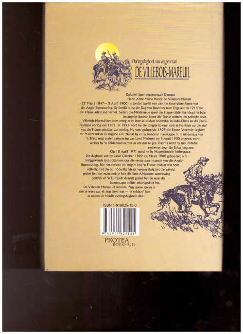 OORLOGSDAGBOEK VAN VEGGENERAAL DE VILLEBOIS-MAREUIL