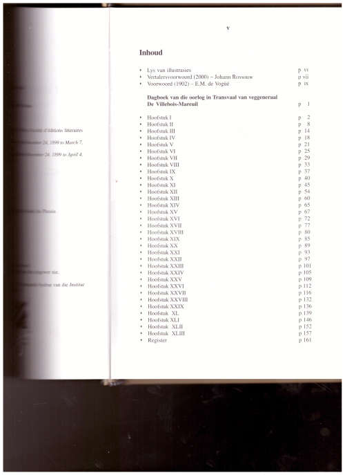OORLOGSDAGBOEK VAN VEGGENERAAL DE VILLEBOIS-MAREUIL