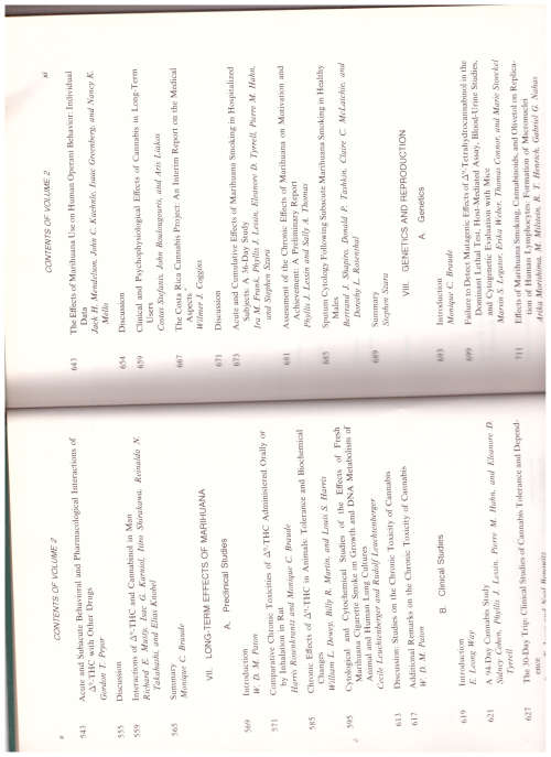 PHARMACOLOGY OF MARIHUANA 1 ST ED. 2 VOLUMES