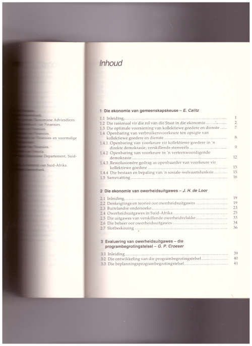 OWERHEIDSFINANSIES IN SUID-AFRIKA