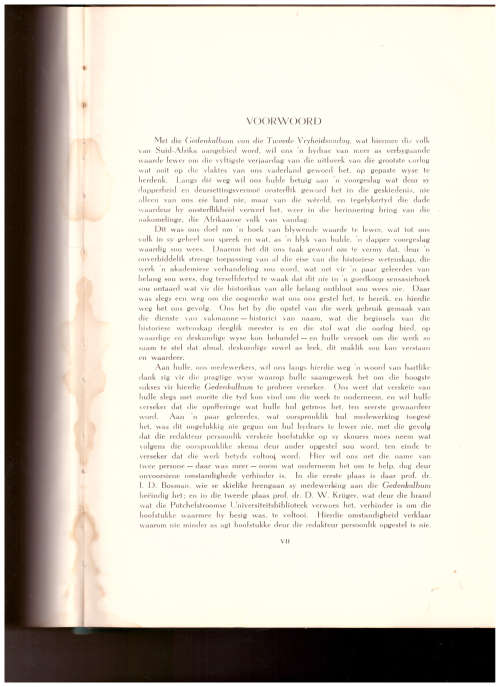 GEDENKALBUM VAN DIE TWEEDE VRYHEIDSOORLOG, J.H. BREYTENBACH