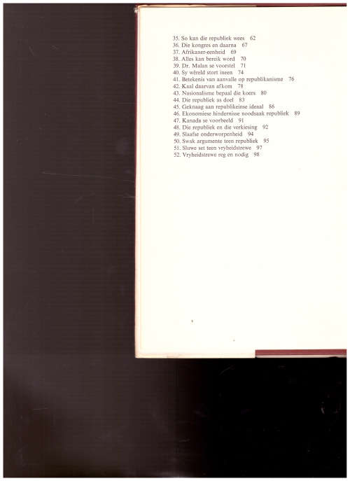 DR. H.F. VERWOERD DIE REPUBLIKEIN, HOOFARTIKELS UIT DIE TRANSVALER 1937-1948