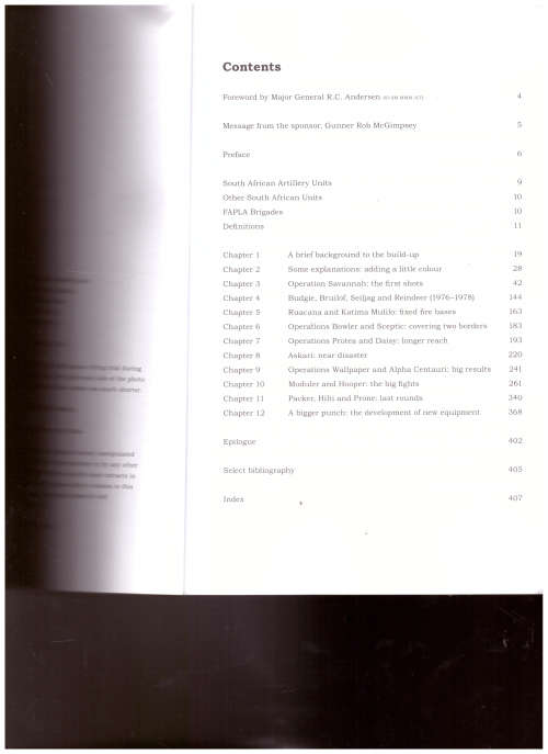 FIRST IN LAST OUT: THE SOUTH AFRICAN ARTILLERY IN ACTION 1975-1988
