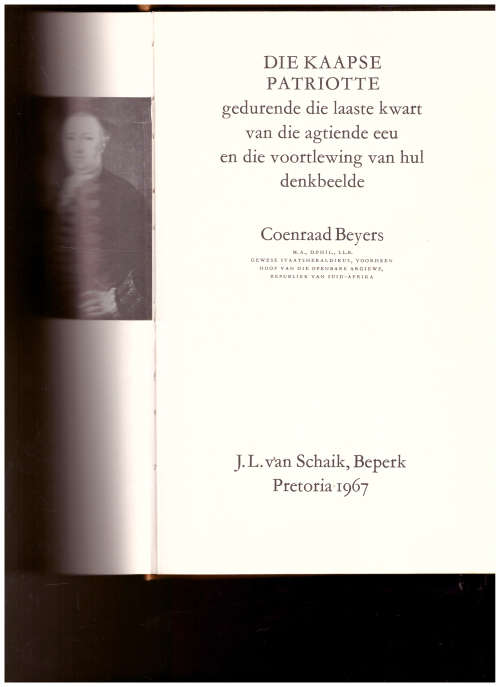 DIE KAAPSE PATRIOTTE GEDURENDE DIE LAASTE KWART VAN DIE 18 DE EEU EN DIE VOORTLEWING VAN HUL DENKBEE