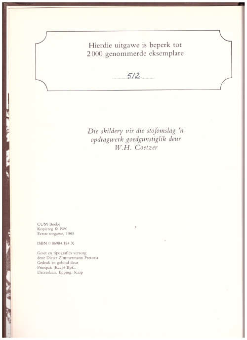 MAJUBA GEDENKBOEK deur J.H. BREYTENBACH en JAN PLOEGER BEPERKTE OPLAAG