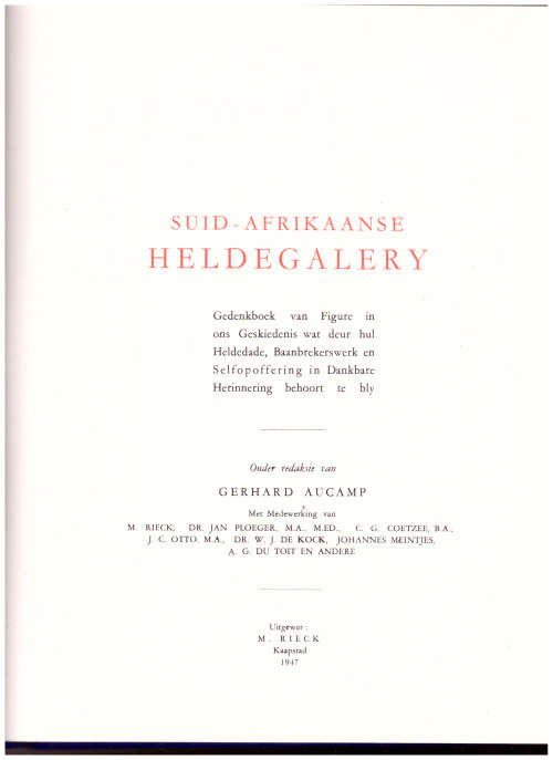 SUID-AFRIKAANSE HELDEGALERY