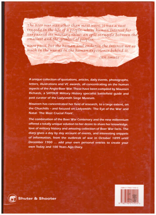 INTO THE MILLENNIUM: ANGLO-BOER WAR CENTENARY DIARY