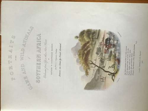 PORTRAITS OF THE GAME AND WILD ANIMALS OF SOUTHERN AFRICA by CAPT. W. CORNWALLIS HARRIS