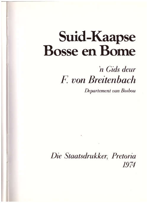 SUID-KAAPSE BOSSE EN BOME