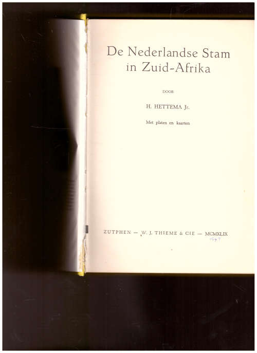 DE NEDERLANDSE STAM IN ZUID-AFRIKA