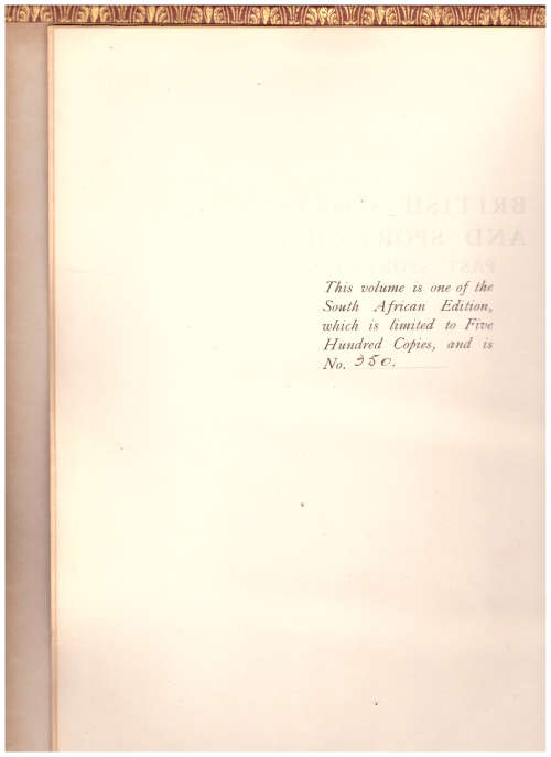 BRITISH SPORTS AND SPORTSMEN, SPORTS AND SPORTSMEN SOUTH AFRICA 2 X FULL LEATHER BOOKS LIMIT TO 500