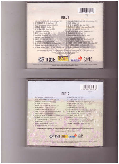 AFRIKAANSE VOLKSLIEDJIES DEEL 1 & 2, CD`S