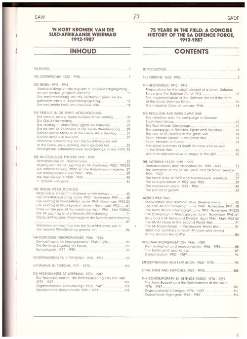 STEEDS KAMPIOENE, SUID-AFRIKAANSE WEERMAG 1912-1987