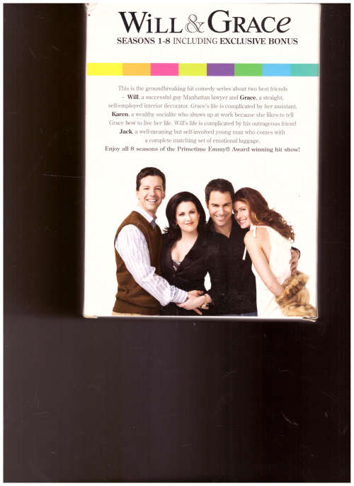 WILL & GRACE, SEASONS 1-8, BOX SET DVD 33 DISCS, NEW
