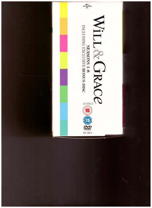 WILL & GRACE, SEASONS 1-8, BOX SET DVD 33 DISCS, NEW