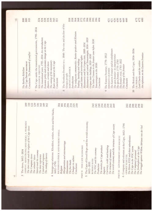 THE SHAPING OF SOUTH AFRICAN SOCIETY 1652-1840