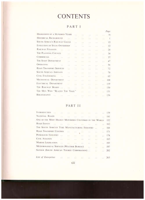 A CENTURY OF TRANSPORT 1860-1960: A RECORD OF ACHIEVEMENT OF THE SOUTH AFRICAN RAIL, ROAD, AIR, AND