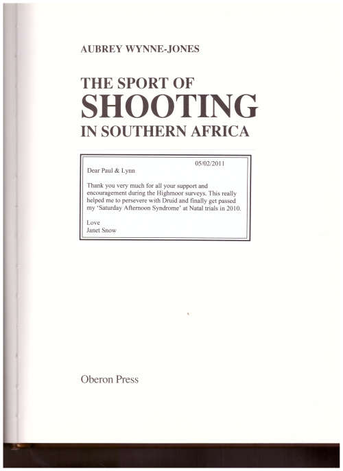 THE SPORT OF SHOOTING IN SOUTHERN AFRICA