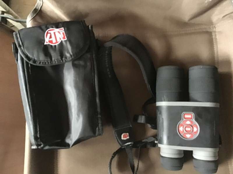 ATN NIGHT SIGHT WITH POUCH, SIMCARD, POWER CABLE