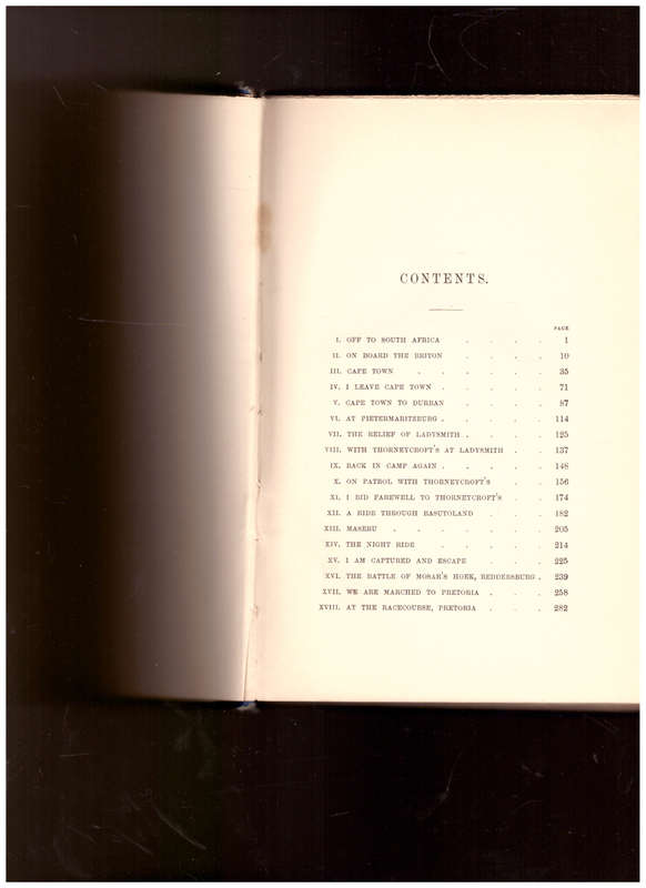 TWICE CAPTURED, A RECORD OF ADVENTURE DURING THE BOER WAR,