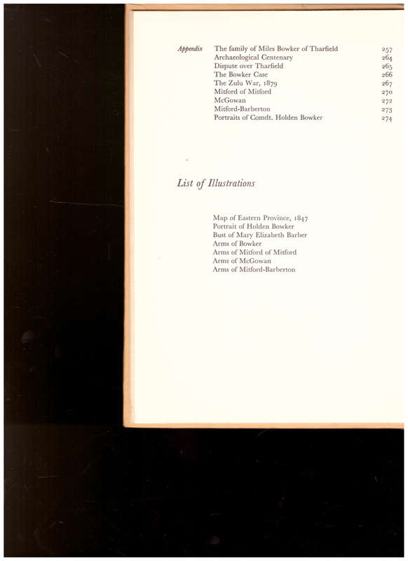 COMDT. HOLDEN BOWKER: AN 1820 SETTLER BOOK INCLUDING UNPUBLISHED RECORDS OF FRONTIER WARS