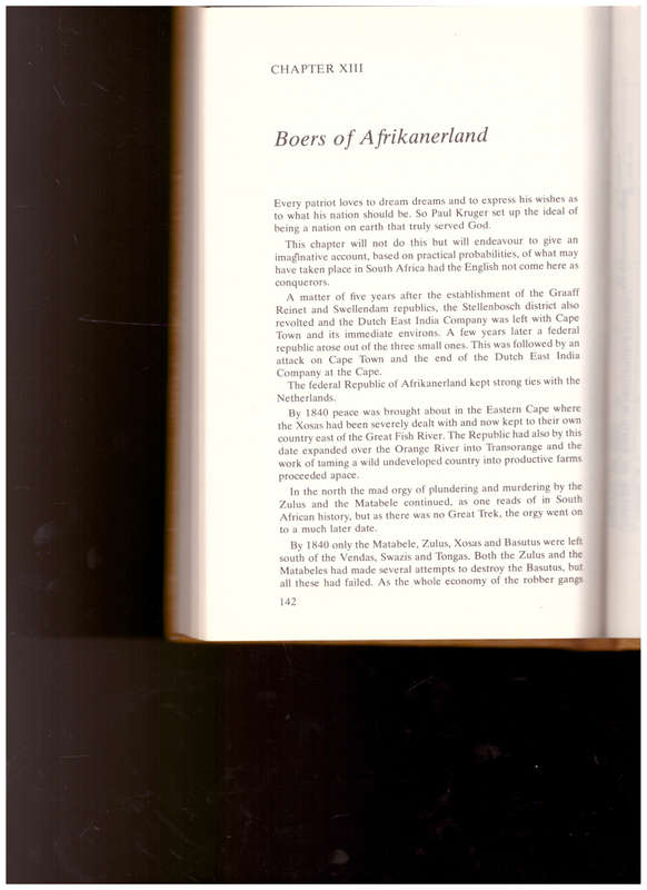 THE BOER NATION`S ENGLISH PROBLEM: THE STORY OF A SMALL WHITE NATION IN SOUTHERN AFRICA AND ITS STRU