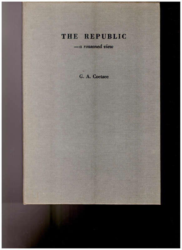 THE REPUBLIC: A REASONED VIEW
