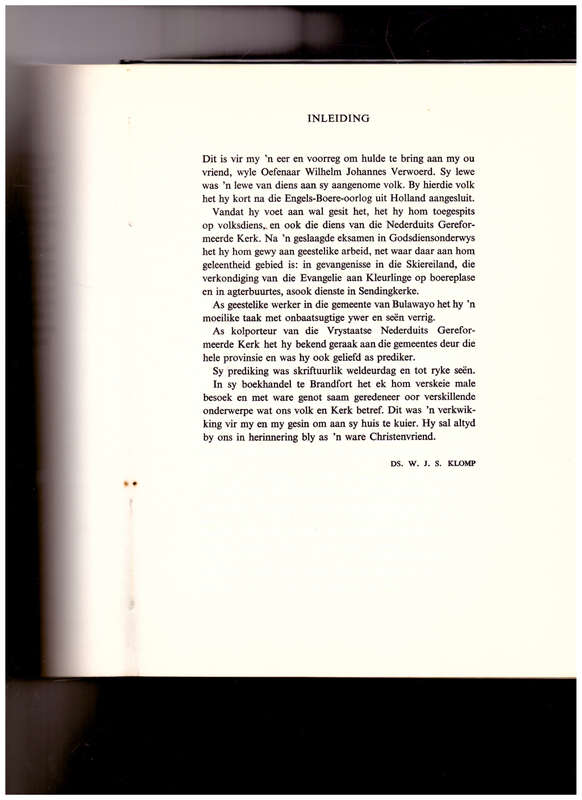 WILHELM JOHANNES VERWOERD