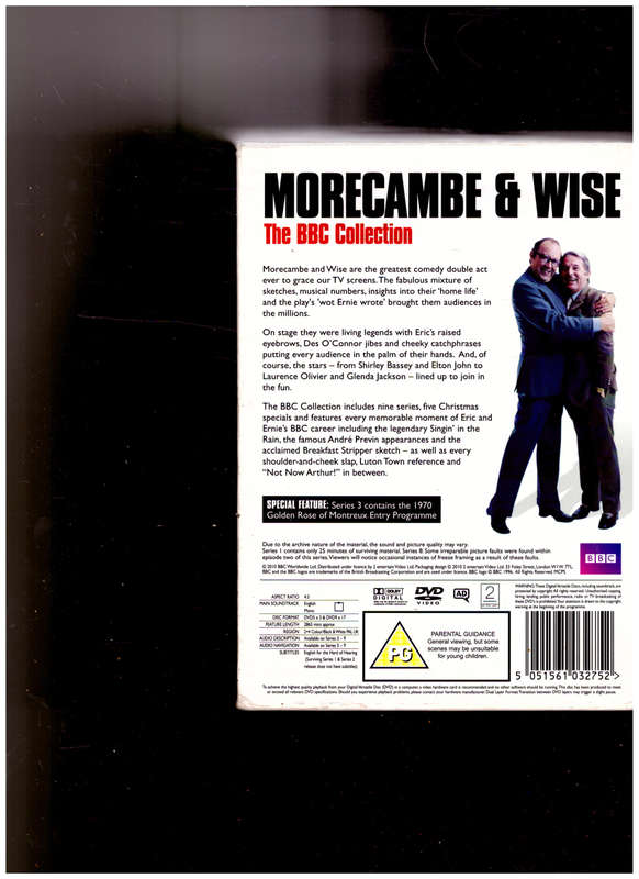MORECAMBE & WISE THE BBC COLLECTION, 20 DVD`S, REGION 2, IN SLIPCASE