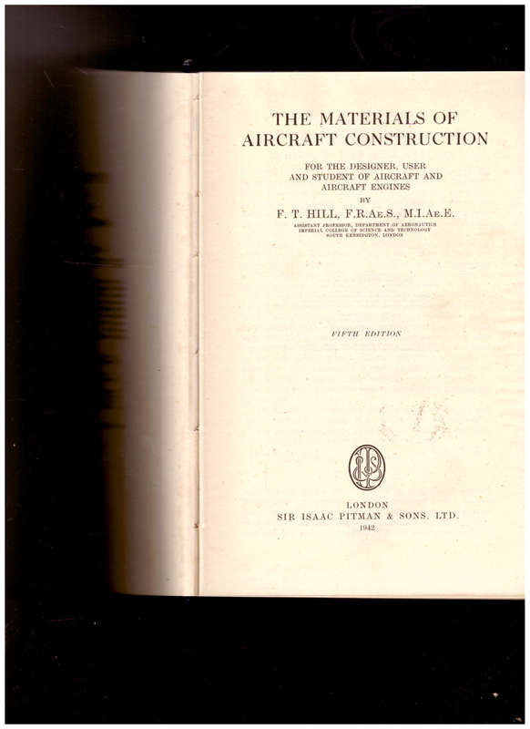 MATERIALS OF AIRCRAFT CONSTRUCTION