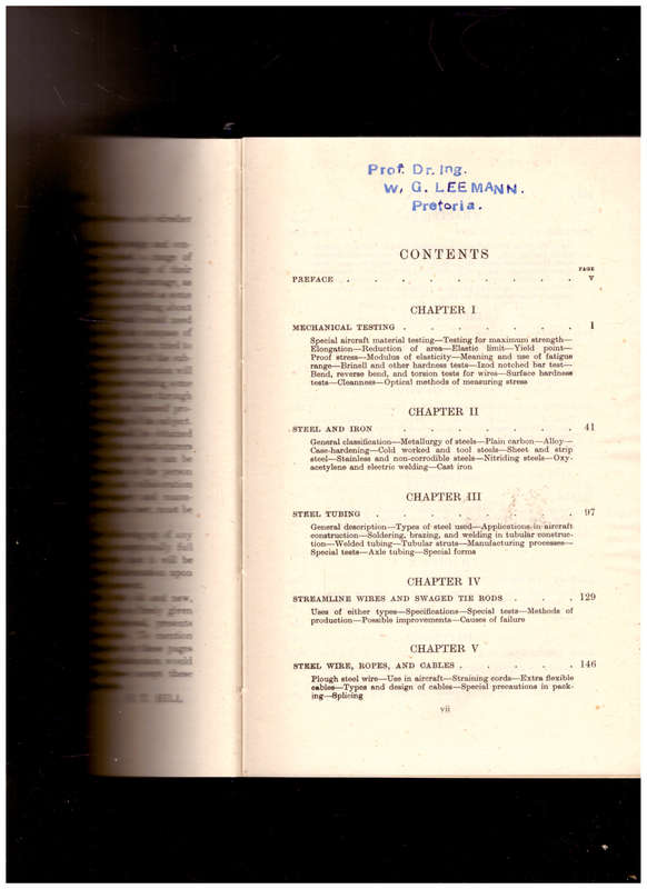 MATERIALS OF AIRCRAFT CONSTRUCTION