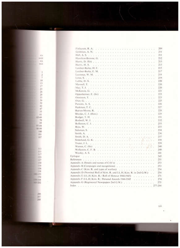 KIMBERLEY REGIMENT, ITS HISTORY