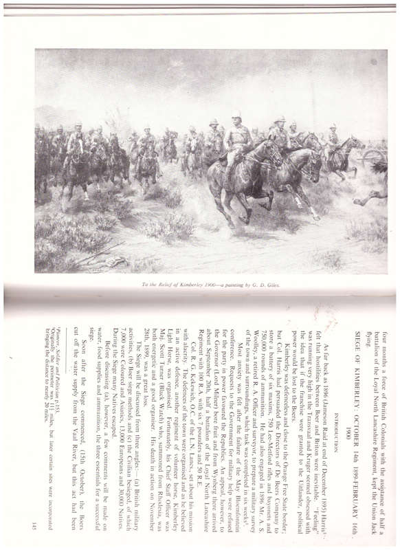 KIMBERLEY REGIMENT, ITS HISTORY