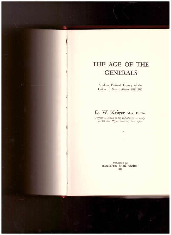 THE AGE OF THE GENERALS
