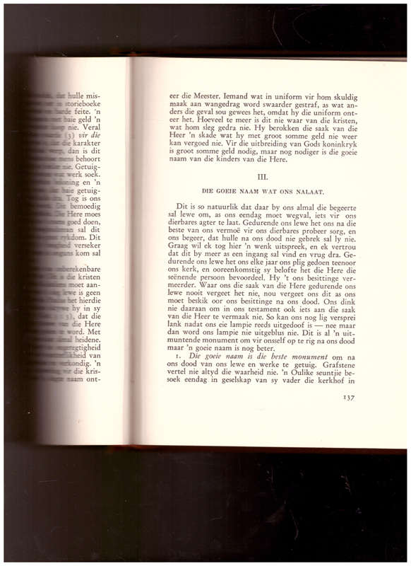 SONDAGSTILTE: 52 PREKE DEUR DS. J.S. THERON 1931