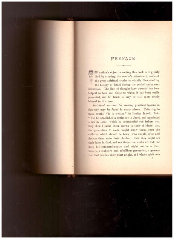 OUT OF EGYPT INTO CANAAN, 1 ST ED. 1893