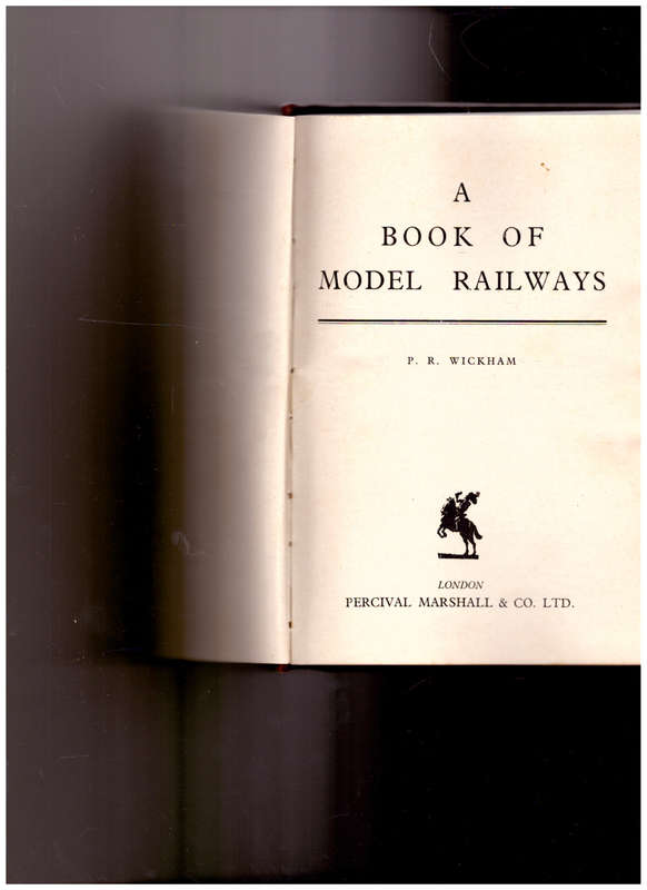 A BOOK OF MODEL RAILWAYS