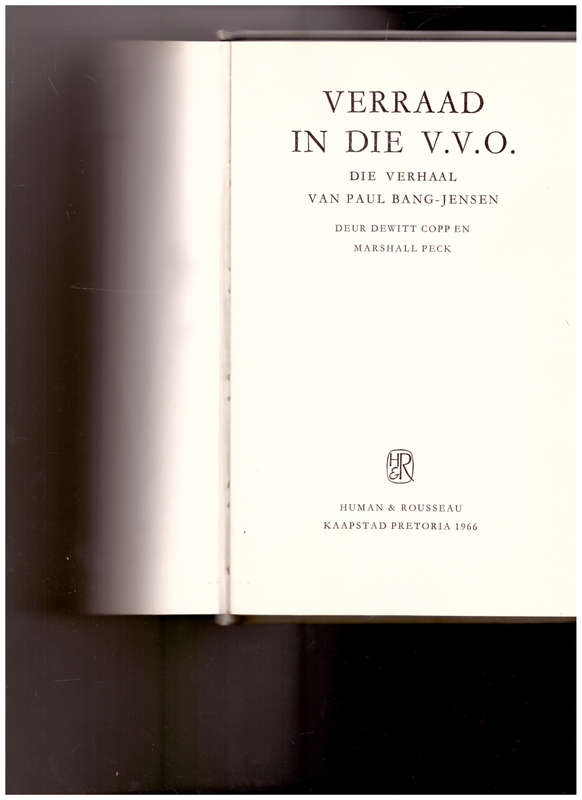 VERRAAD IN DIE V.V.O