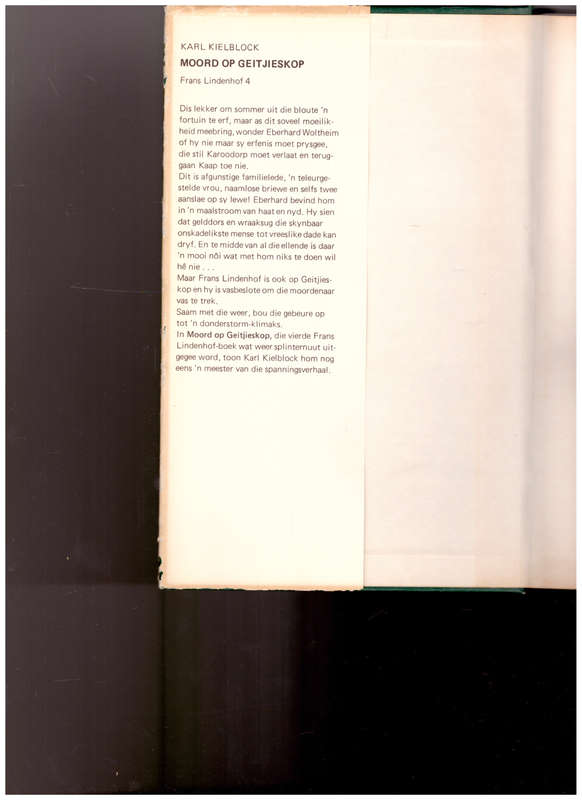 MOORD OP GEITJIESKOP deur KARL KIELBLOCK