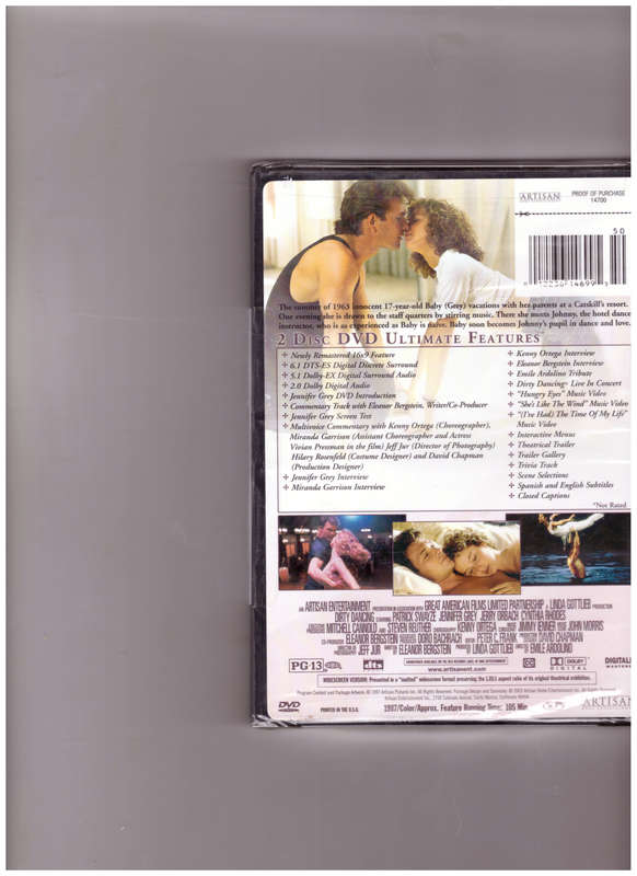DIRTY DANCING, ULTIMATE EDITION, 2 DISC SET REGION 1 NEW SEALED AND UNOPENED