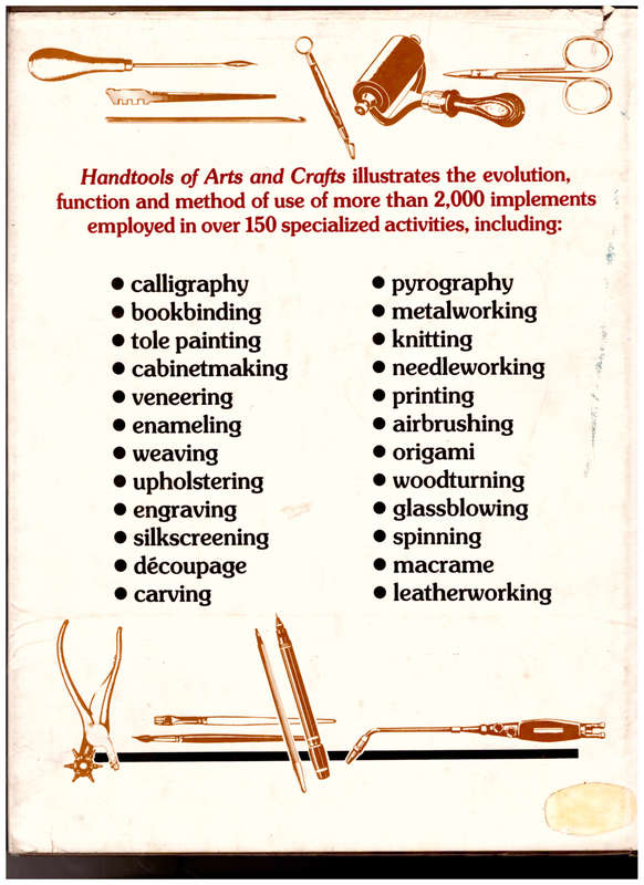 HAND TOOLS OF ARTS AND CRAFTS