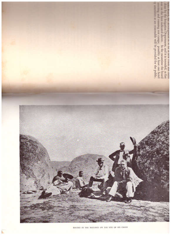 THE MATOPOS, 1 ST ED. 1956, SIGNED AND DATED