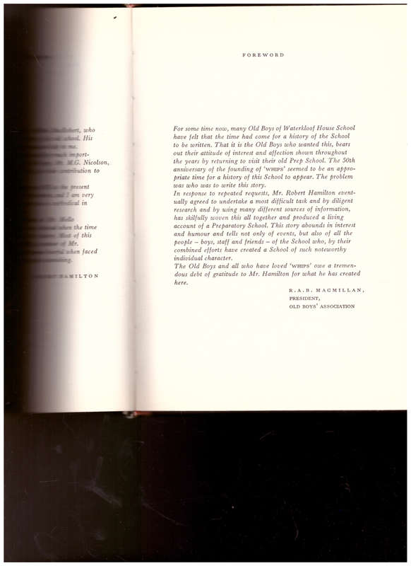 W.H.I.P.S. THE STORY OF A PREPARATORY SCHOOL, LIMITED TO 100 COPIES OF WHICH THIS IS NO. 12
