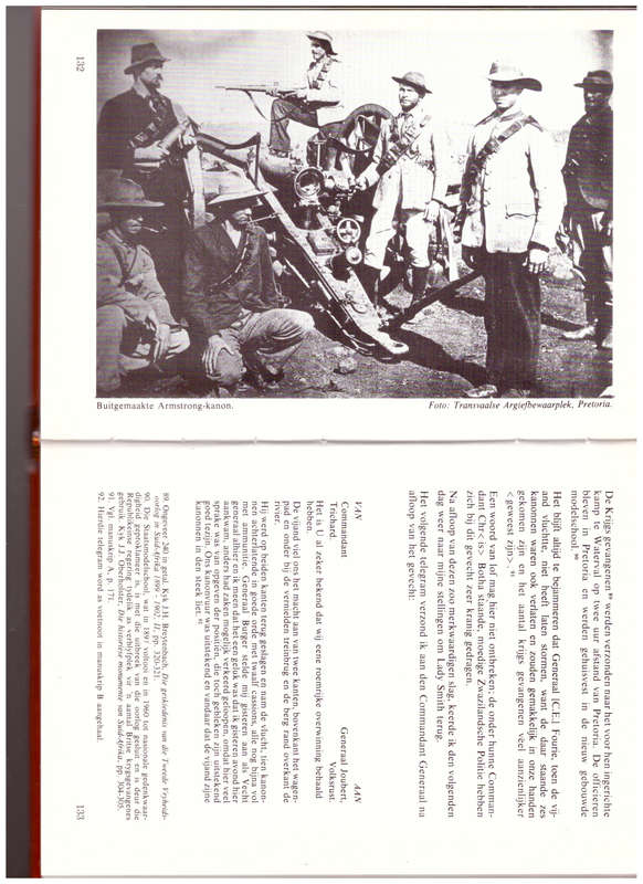 S.P.E. TRICHARD, LUITENANT KOLONEL DER VROEGERE STAATS-ARTILLERIE Z.A.R.