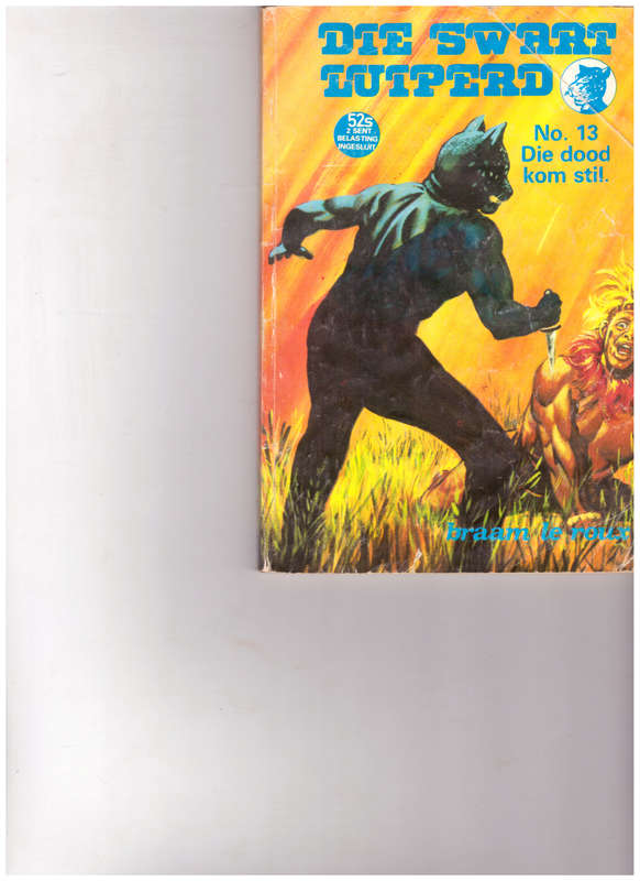 DIE SWART LUIPERD NO. 13 DIE DOOD KOM STIL, 1 STE UITG. 1979